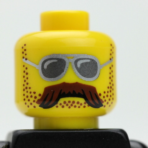 lego head mustache