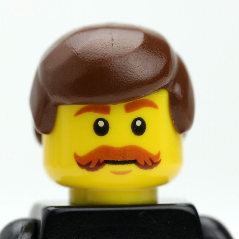 lego head mustache
