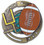 Football Enameled Medal from Cool School Studios.