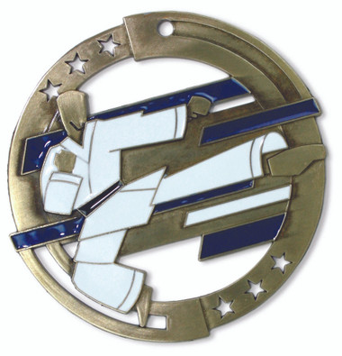 Martial Arts Enameled Medal from Cool School Studios.