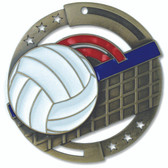 Volleyball Enameled Medal from Cool School Studios.