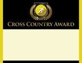 Gold Shield Cross Country Award from Cool School Studios.