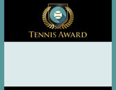 Gold Shield Tennis Award from Cool School Studios.