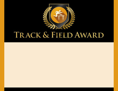 Gold Shield Track and Field Award from Cool School Studios.