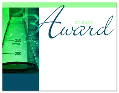 Lasting Impressions Science Award, Style 1 (Cool School Studios 02028).