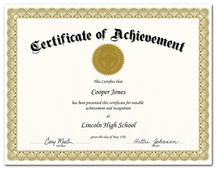 certificate border papers style