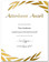 Gold Foil Embossed Attendance Award shown with option custom imprinting.
