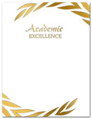 Academic Excellence Gold Foil Embossed Award from Cool School Studios.