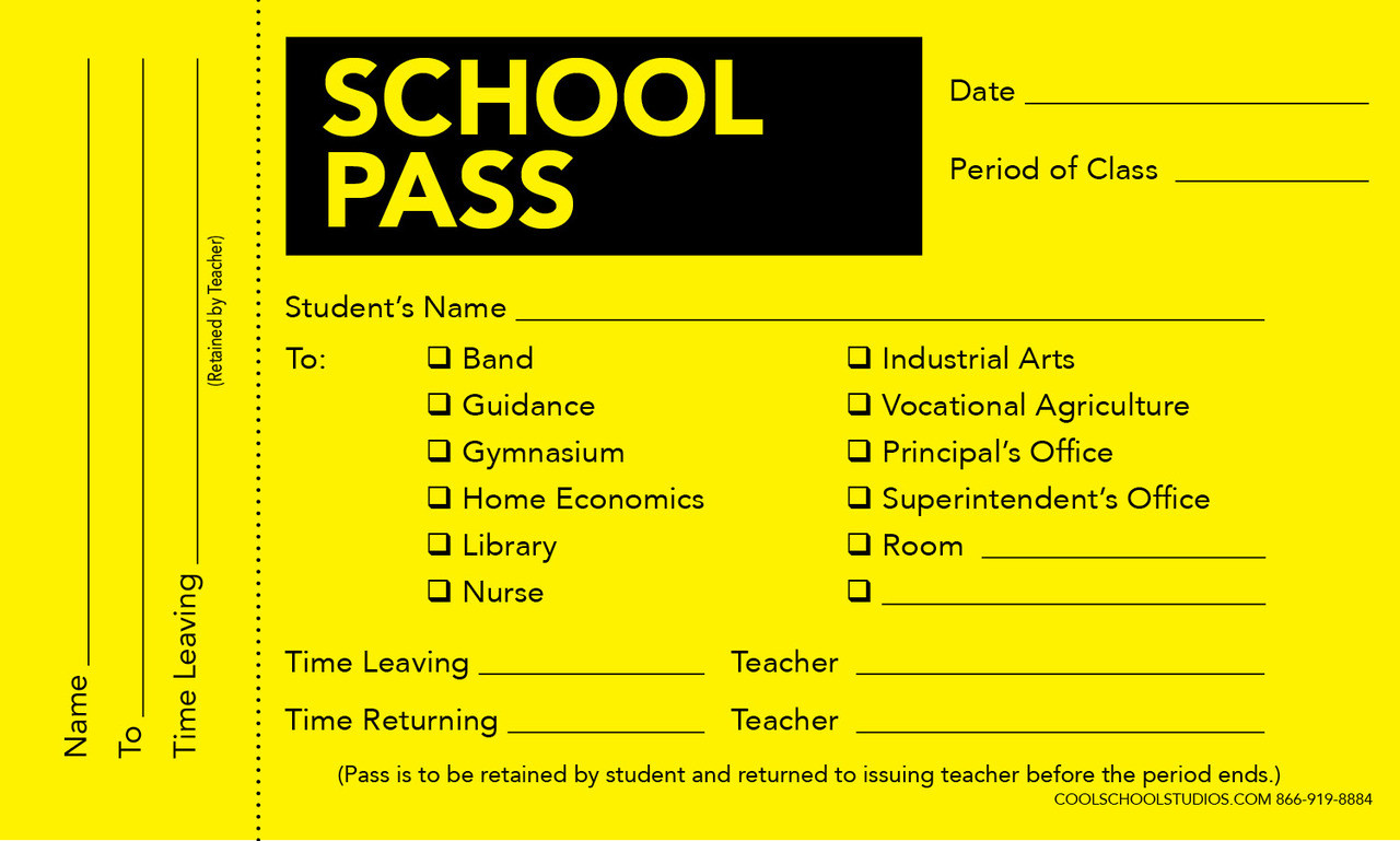 school office pass