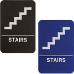 Shown is 6" x 9" Stairs ADA Compliant Sign from Cool School Studios (ADA108_208).