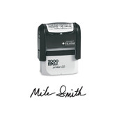 View of 2000 Plus Small Self-Inking Signature Stamp (Printer 20) from Cool School Studios.
