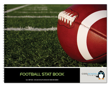 Cover of the Football Stat Book - 12 Games - from Cool School Studios (Item # BR 519).