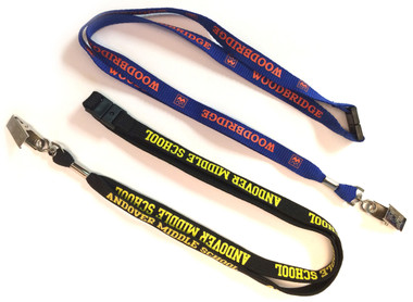 Shown are shoelace imprinted lanyards (4014) from Cool School Studios.