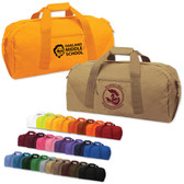 Shown is the Cool School Studios (#08007) Brand GearTM DallasTM Duffel Bag in various color choices.