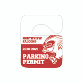 1-COLOR SECURITY PLASTIC PARKING HANG TAGS - Style 2 - Priced Each Starting at 125