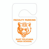 Shown is the 1-color Security Plastic Parking Hang Tag from Cool School Studios (KC-10H_1).
