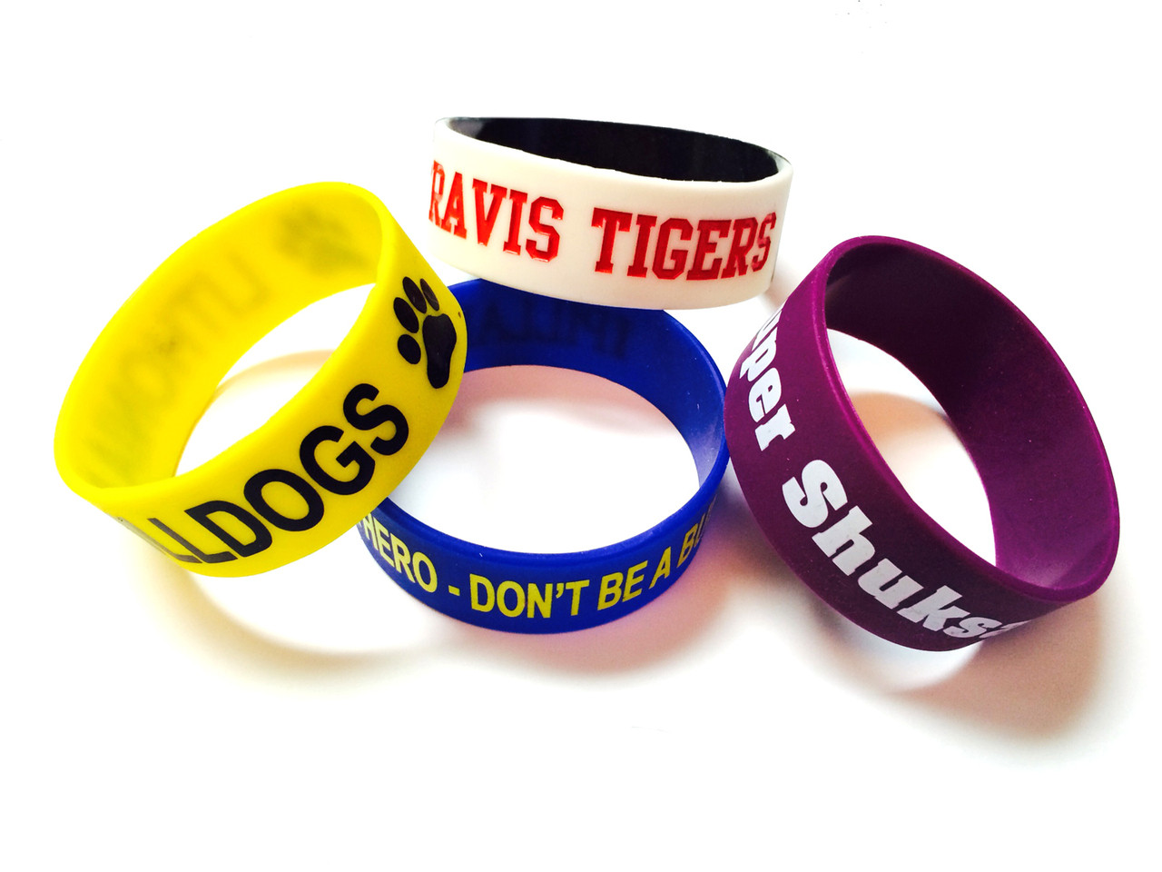 Custom Silicone Wristbands, Small Size, Printed Embossed | PDC
