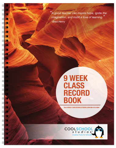 Shown is the 15 guage version of the Nine/Ten Week Class Record Book from Cool School Studios (05031).