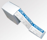 Shown is the ID Secure-D Visitor Badges on a Roll from Cool School Studios (04002).