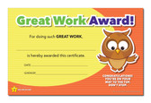 Shown is the YOU’RE A STAR Great Work Award (Cool School Studios 03013).