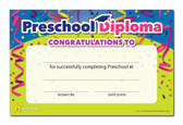Shown is the YOU’RE A STAR Preschool Diploma (Cool School Studios 03023).