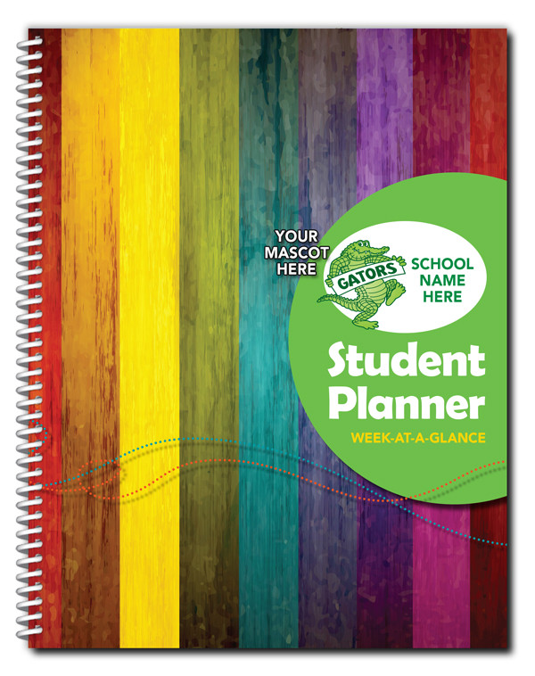 full color elementary dated student planner cool school studios
