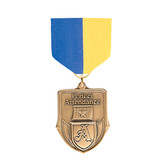 Blue & Gold Medal Pin Drapes - Priced Each Starting at 12