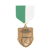Green & White Medal Pin Drapes - Priced Each Starting at 12