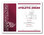 Style 1: Illustrates the type in burgundy and black ink and the mustang mascot column in silver and burgundy foil.