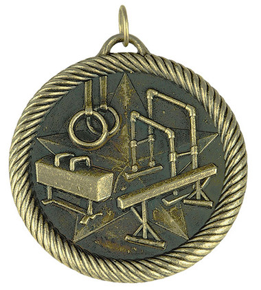 0946 Gymnastics Value Medal from Cool School Studios.