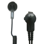 ARC G33 Earbud Lapel Microphone with PTT for Kenwood 2-Pin TK and ProTalk Radios