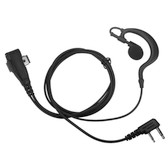 IMPACT 1-Wire Rubber Earhook Earpiece for Motorola CLP1010 CLP1040 CLP1060