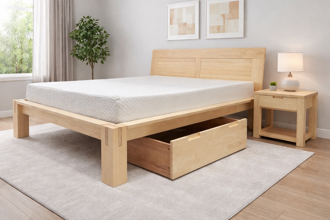 Tatami Platform Bed - Natural