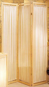 3 PANEL 71inH FABRIC  SCREEN