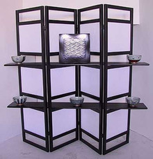 4 PANEL 60inH SHOJI SHELF SCREEN