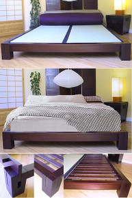 Tatami Platform Bed - Dark Walnut