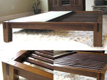 TALL Tatami Platform Bed  - Honey Oak