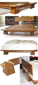 Wakayama Platform Bed Frame - Honey Oak