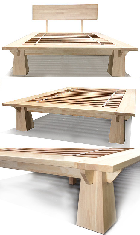 TALL Wakayama Platform Bed - Natural Finish - tatamiroom.com