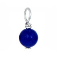 Genuine Natural Blue Aventurine gemstone drop.