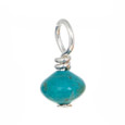 Genuine Natural Turquoise gemstone drop.