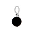 Black Onyx natural gemstone.