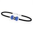 Triathlon European Bracelet with a TRI symbol bead and 2 Swarovski crystal beads.