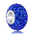 Sapphire Blue Swarovski crystal beads.