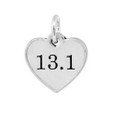 13.1 heart shaped pewter mini charm