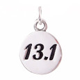 Round sterling silver 13.1 charm.