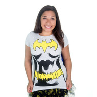 Front of Batgirl caped running tee.