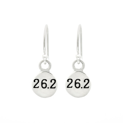 sterling silver 26.2 round earrings.