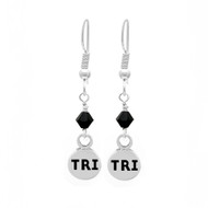 Tri Mini Charm Crystal Dangle Earings