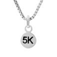 5K Mini Charm On Box Chain Necklace